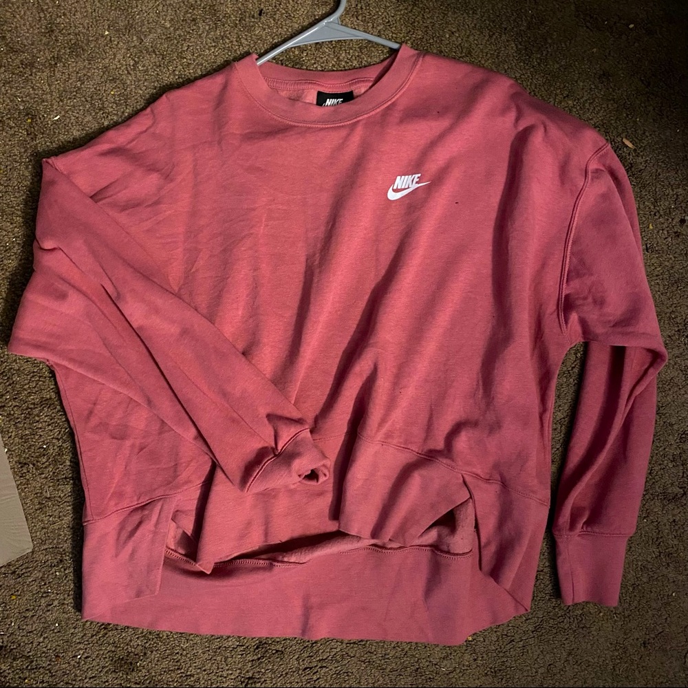 Nike pink crew neck